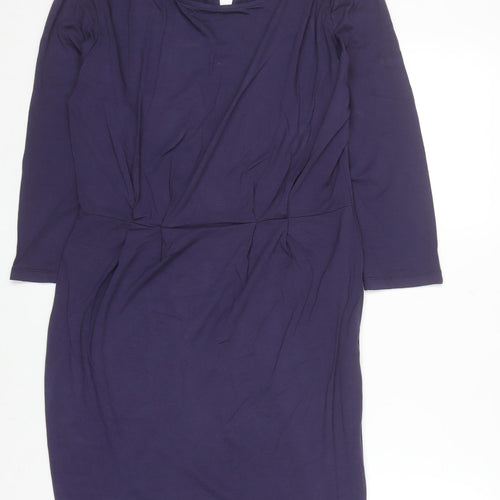 Kilian Kerner Senses Women's Purple Bodycon Knee Length Dress Size M