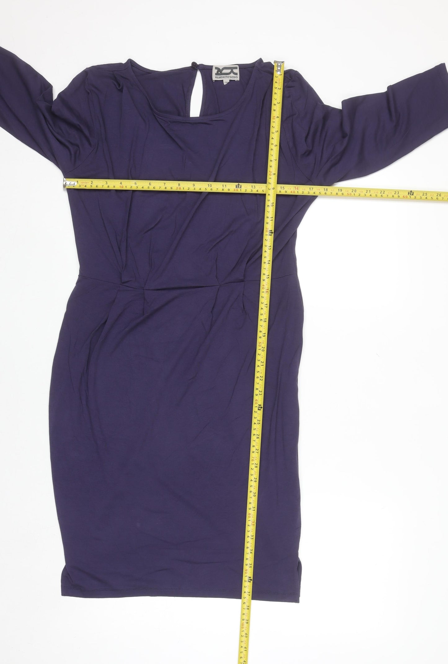 Kilian Kerner Senses Women's Purple Bodycon Knee Length Dress Size M