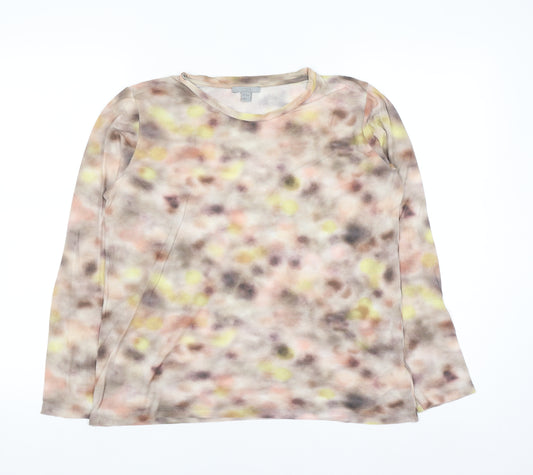 COS Womens Multicoloured Long Sleeve Cotton Jersey Top Size 12
