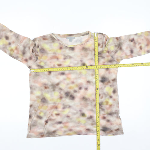 COS Womens Multicoloured Long Sleeve Cotton Jersey Top Size 12