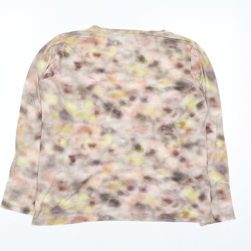 COS Womens Multicoloured Long Sleeve Cotton Jersey Top Size 12
