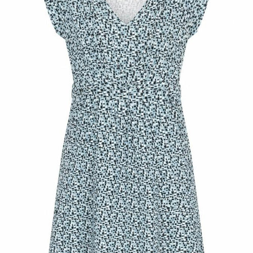 JoJo Maman Bébé Women Blue Geometric Wrap Dress Size S