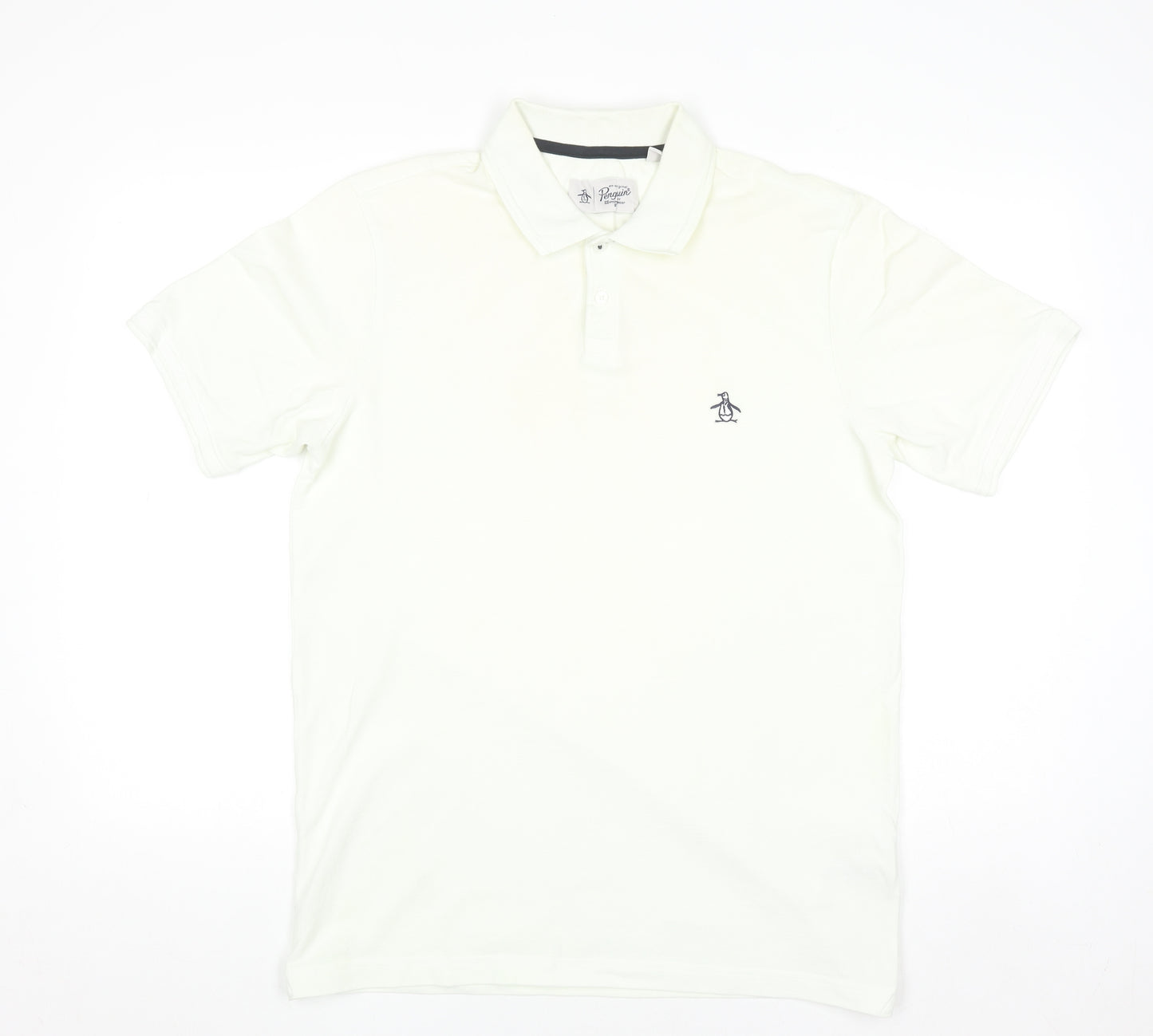 Original Penguin Men’s Ivory Cotton Polo Shirt Size L