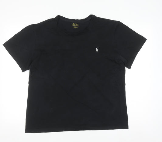 Polo Ralph Lauren Men's Black XL Crew Neck Cotton T-Shirt