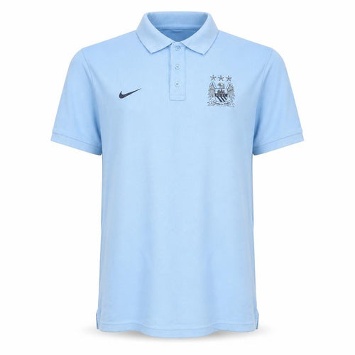 Nike Men’s Blue Football Polo Shirt L Manchester City