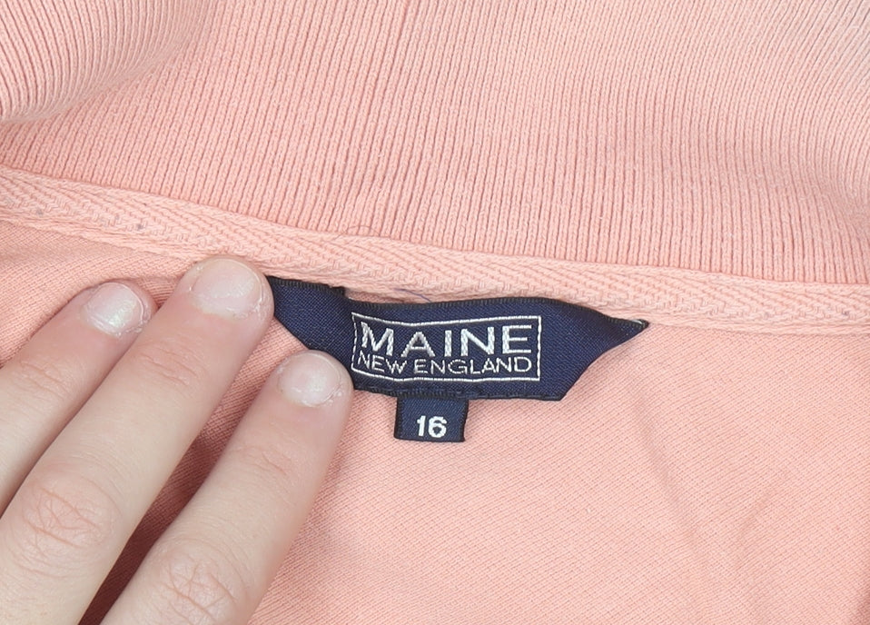 Maine New England Women's Pink Sleeveless Polo Top Size 16