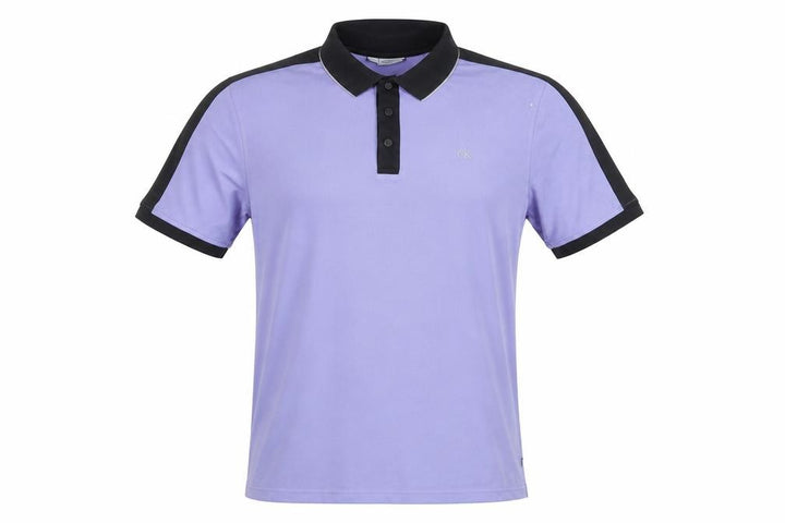 Calvin Klein Golf Men's Purple Black Polo Shirt Size M