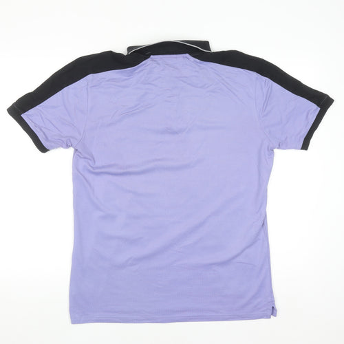 Calvin Klein Golf Men's Purple Black Polo Shirt Size M