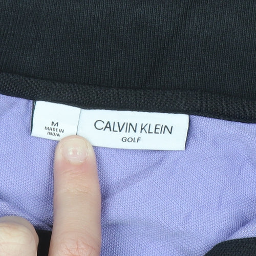 Calvin Klein Golf Men's Purple Black Polo Shirt Size M