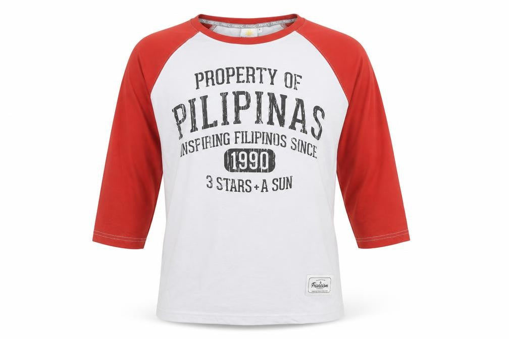 Front view of FrancisM Men’s Multicoloured 3/4 Sleeve Graphic Cotton Top L