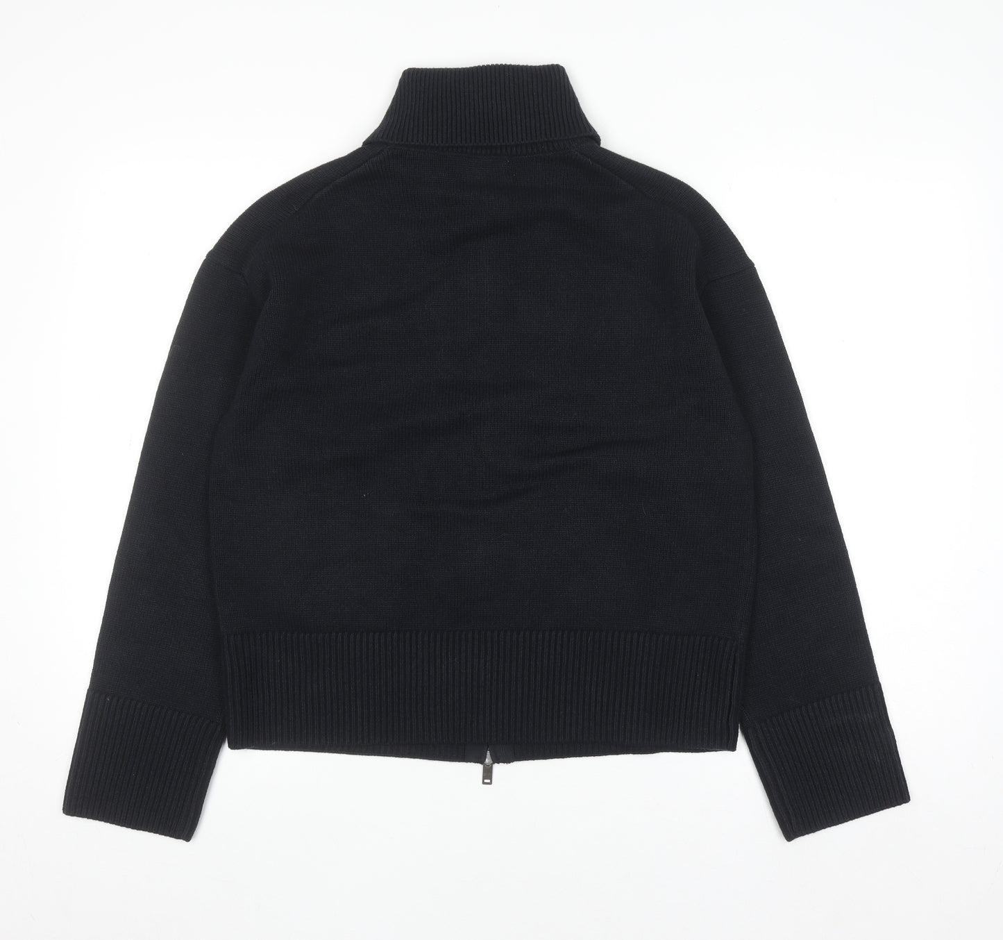 Marks and Spencer Men’s Black Full Zip Knit Jumper Size M