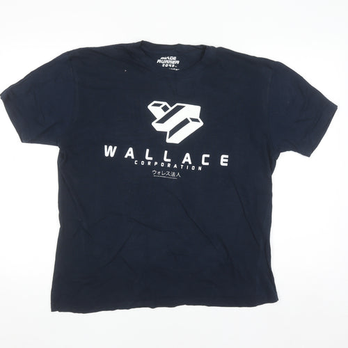 Lootwear Blade Runner 2049 Wallace Corporation Navy Men's L Graphic T-Shirt