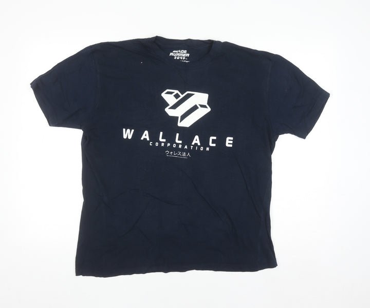 Lootwear Blade Runner 2049 Wallace Corporation Navy Men's L Graphic T-Shirt