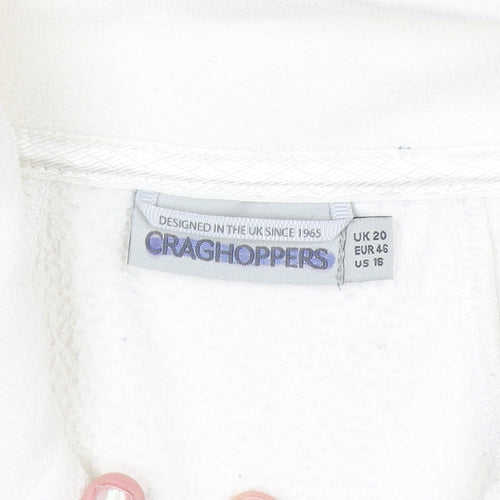 Craghoppers Women’s Ivory Full Zip Fleece Jacket UK 20