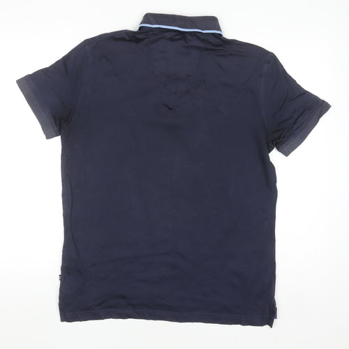 Nautica Men's Blue Slim Fit Cotton Polo Shirt Size M