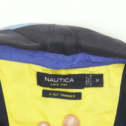 Nautica Men's Blue Slim Fit Cotton Polo Shirt Size M