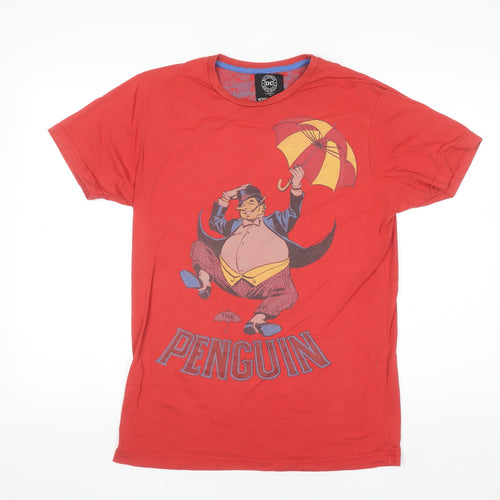 DC Comics Originals Men’s Red The Penguin Graphic T-Shirt Medium