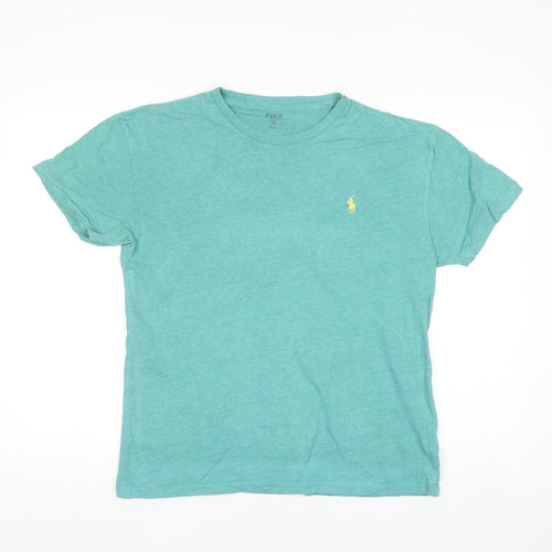 Ralph Lauren Men's Green Short Sleeve Cotton Crew Neck T-Shirt Size S