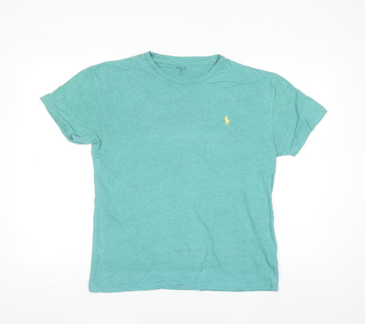 Ralph Lauren Men's Green Short Sleeve Cotton Crew Neck T-Shirt Size S