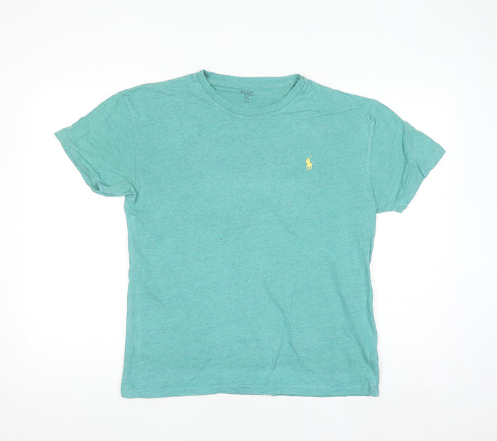Ralph Lauren Men's Green Short Sleeve Cotton Crew Neck T-Shirt Size S