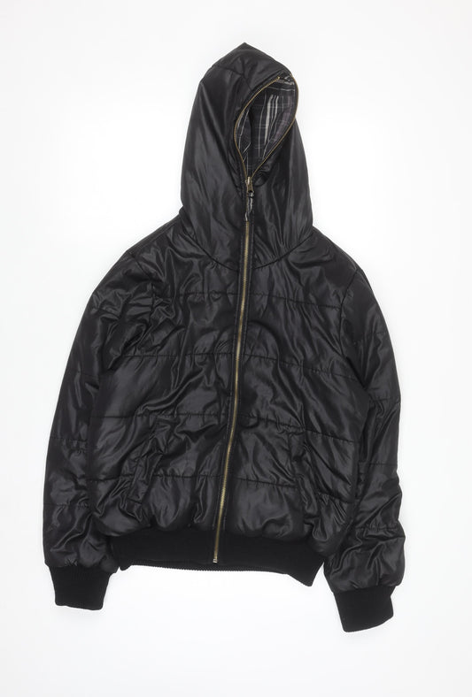 Hang Ten Casual Women's Black L Hooded Puffer Jacket