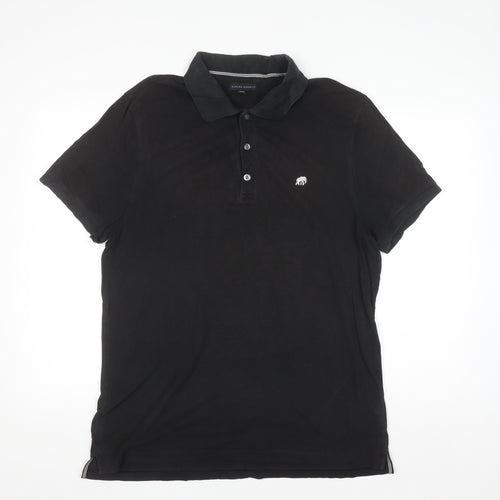 Banana Republic Men's Black Cotton Polo Shirt Size L