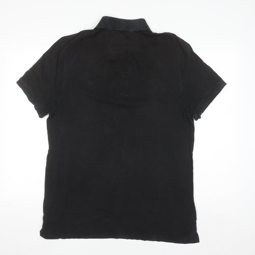 Banana Republic Men's Black Cotton Polo Shirt Size L