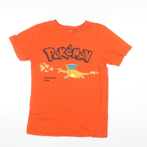 Pokémon Boys Orange Charizard Graphic T-Shirt 10-11 Years 146cm