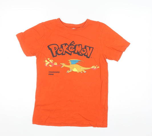 Pokémon Boys Orange Charizard Graphic T-Shirt 10-11 Years 146cm