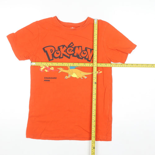 Pokémon Boys Orange Charizard Graphic T-Shirt 10-11 Years 146cm