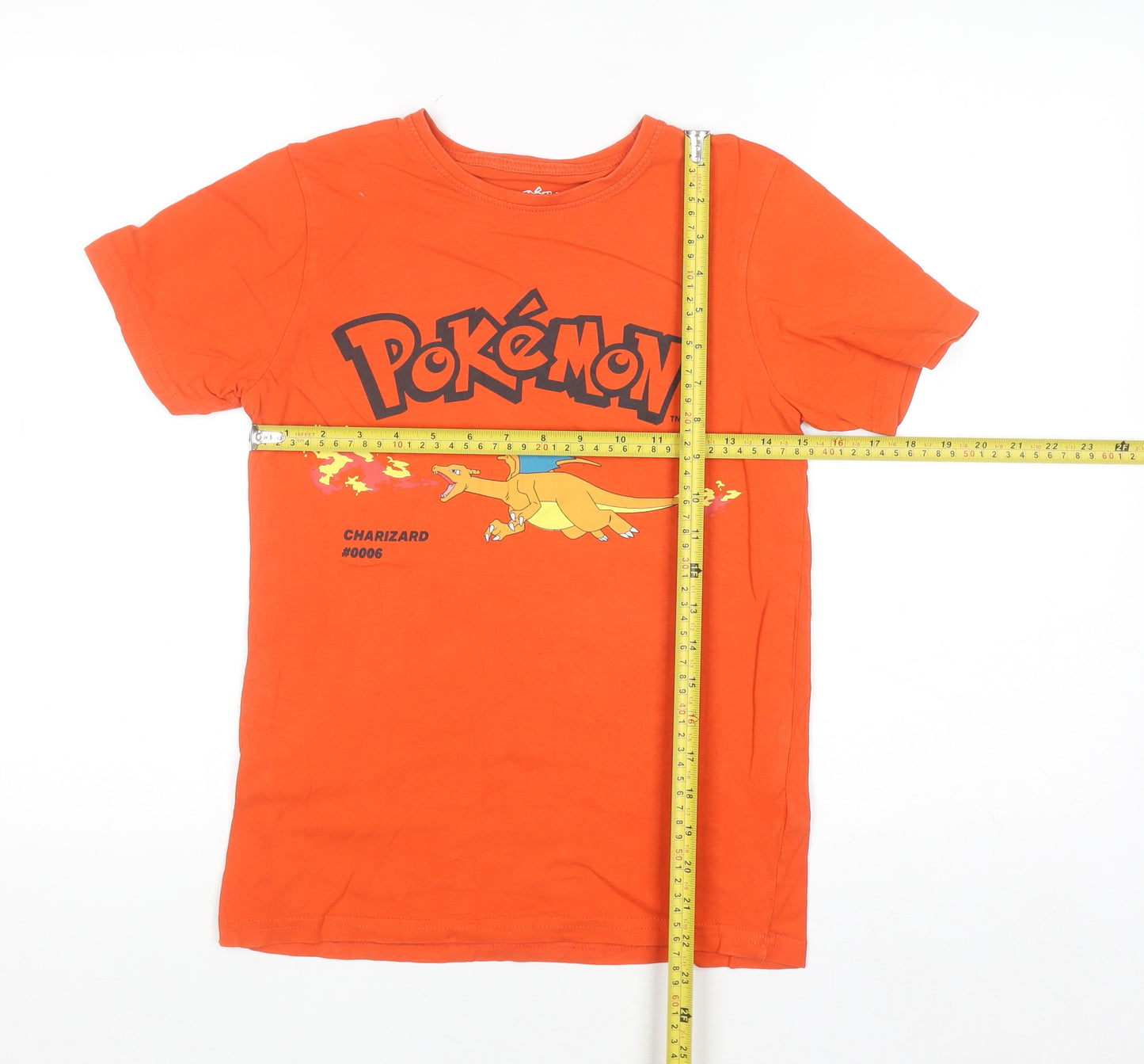 Pokémon Boys Orange Charizard Graphic T-Shirt 10-11 Years 146cm