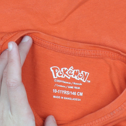Pokémon Boys Orange Charizard Graphic T-Shirt 10-11 Years 146cm