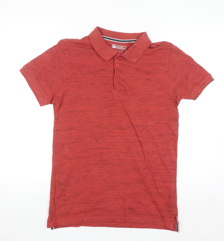 Mountain Warehouse Men's Red Cotton Blend Polo Shirt XS