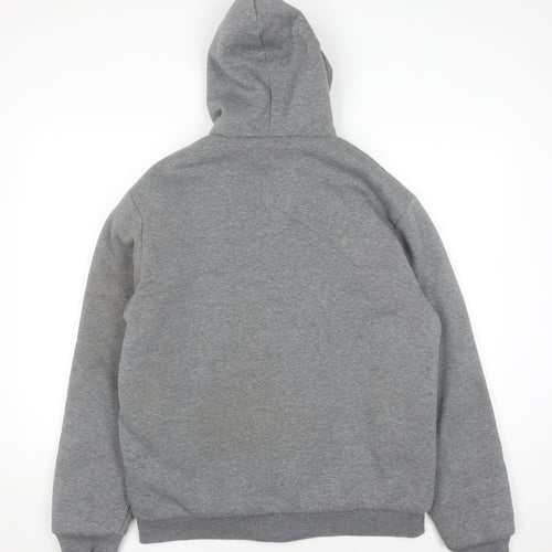 J.J. Willis Men's Grey Full Zip Fleece Lined Hoodie Size L