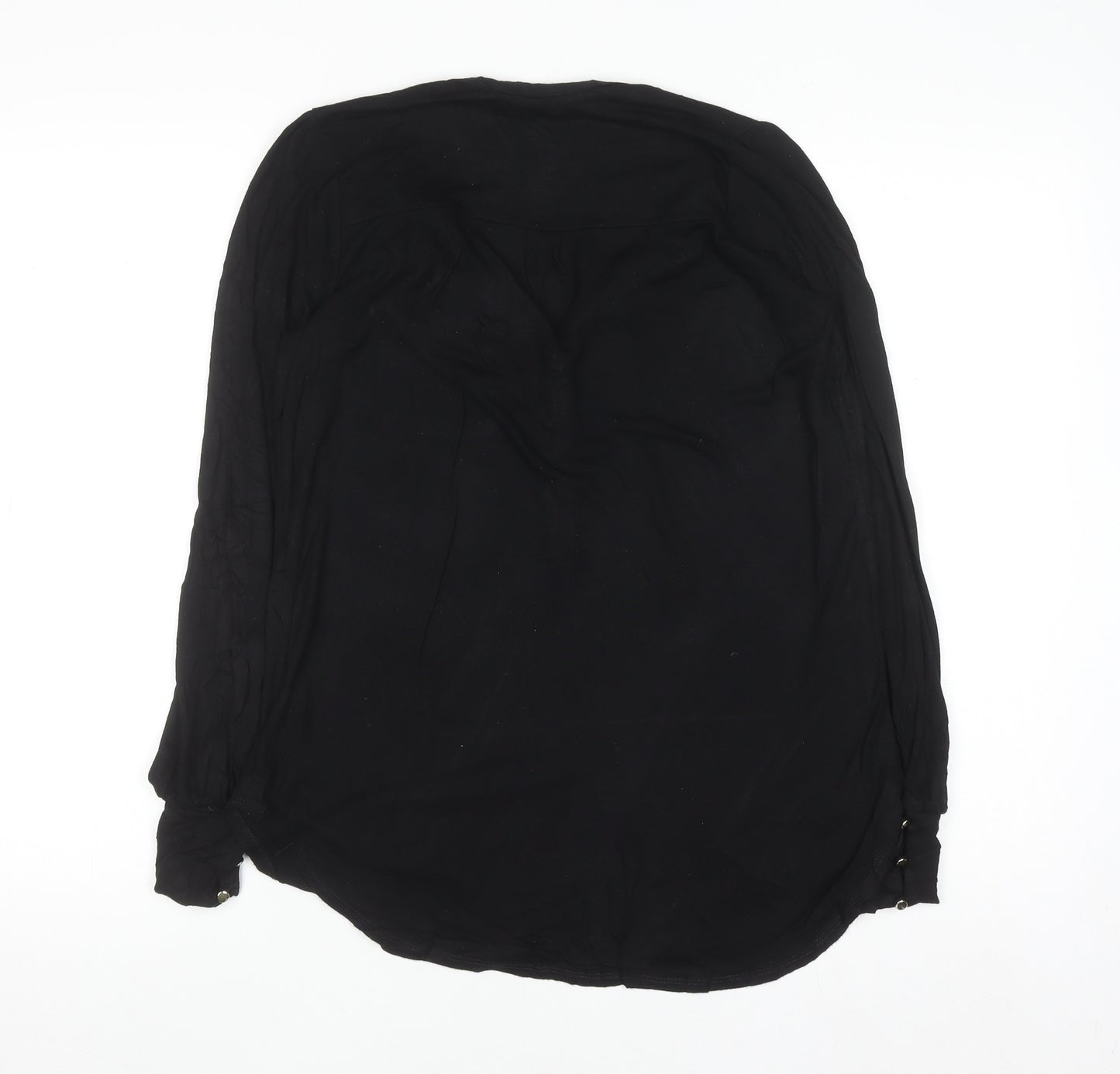 Dorothy Perkins Women's Black Viscose Tunic Blouse Size 10