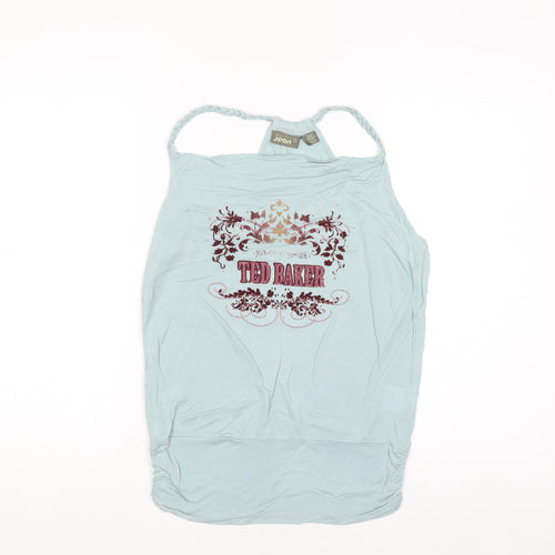 Ted Baker Women's Blue Halter Camisole Tank Top Size 8