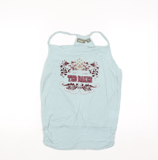 Ted Baker Women's Blue Halter Camisole Tank Top Size 8