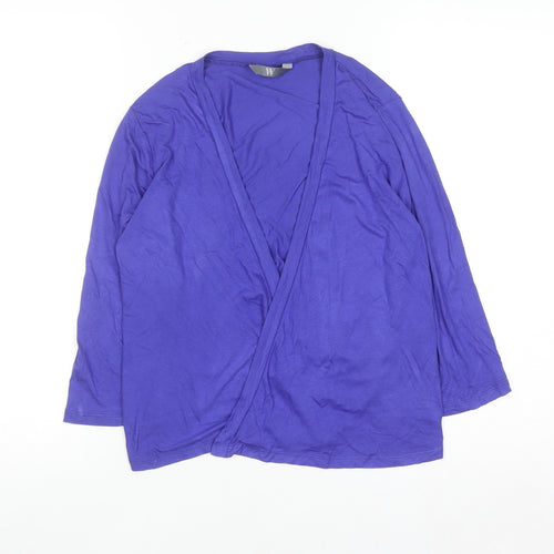 BHS Women’s Royal Blue Viscose Long Sleeve Cardigan Size 12