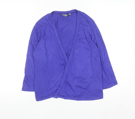 BHS Women’s Royal Blue Viscose Long Sleeve Cardigan Size 12