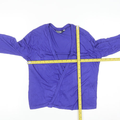 BHS Women’s Royal Blue Viscose Long Sleeve Cardigan Size 12