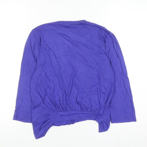 BHS Women’s Royal Blue Viscose Long Sleeve Cardigan Size 12