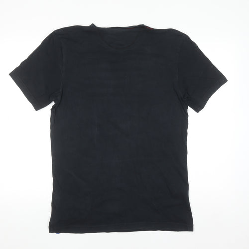 Adidas Men's Black Trefoil Logo Short Sleeve Cotton T-Shirt M