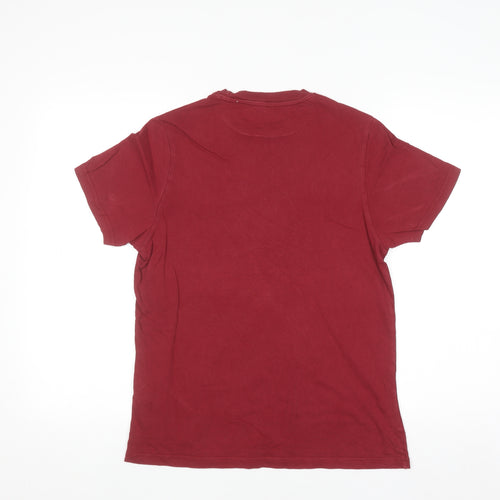 Dickies Men's Red XS Crew Neck Cotton Short Sleeve T-Shirt