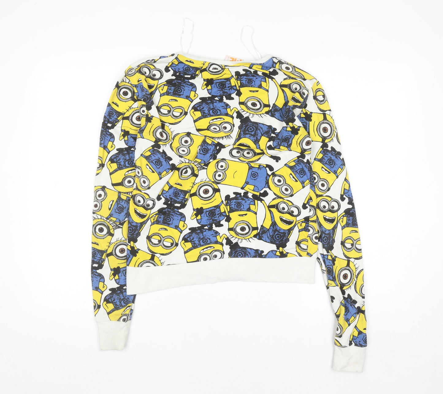 Despicable Me Womens XS Yellow Minions Pullover Sweatshirt
