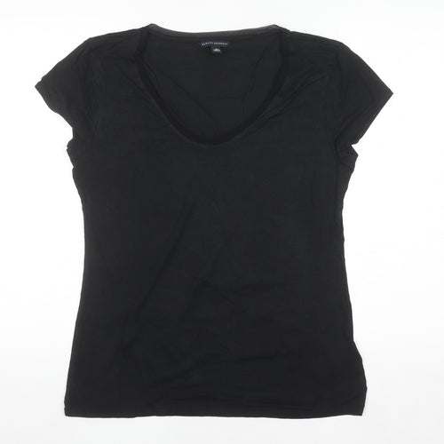 Banana Republic Women’s Black L Slim Fit Scoop Neck T-Shirt