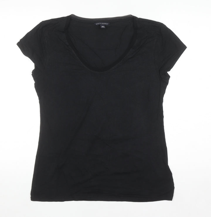 Banana Republic Women’s Black L Slim Fit Scoop Neck T-Shirt