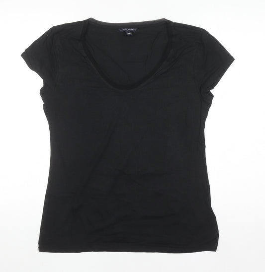 Banana Republic Women’s Black L Slim Fit Scoop Neck T-Shirt