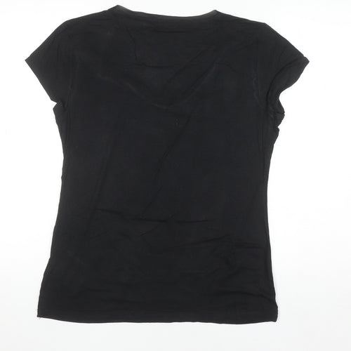 Banana Republic Women’s Black L Slim Fit Scoop Neck T-Shirt