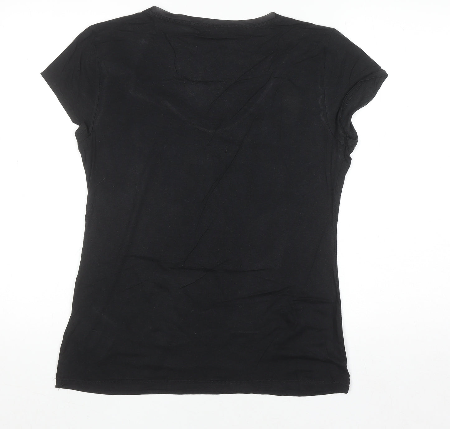 Banana Republic Women’s Black L Slim Fit Scoop Neck T-Shirt