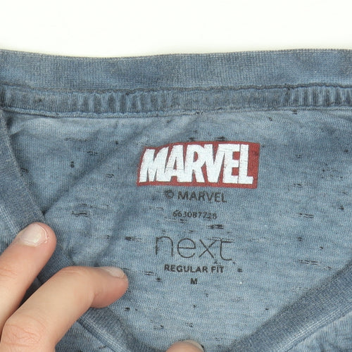 Next Marvel Captain America Blue Men's Regular Fit T-Shirt M